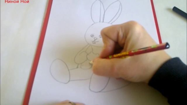 КАК НАРИСОВАТЬ ЗАЙЦА (очень просто, для начинающих) смотреть онлайн
