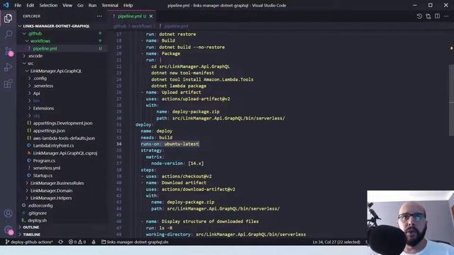 Deploy automático de uma API .NET para a AWS com Serverless Framework e GitHub Actions смотреть онлайн