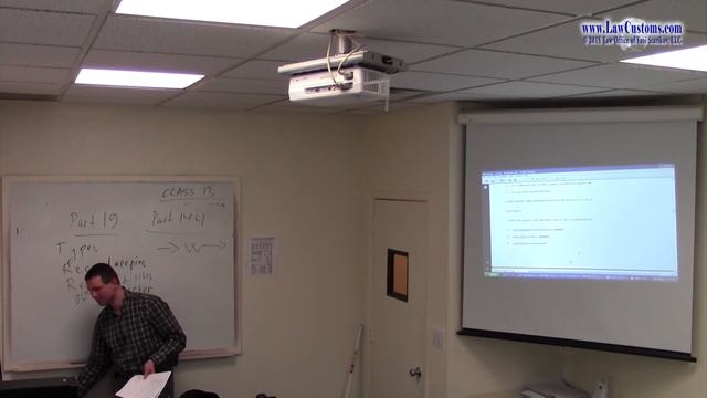 April 2013 Customs Broker License Examination Preparation Class 13 Part 10 смотреть онлайн