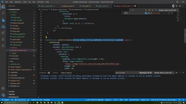 #9 Flutter&Firebase Firebase auth Error handling смотреть онлайн