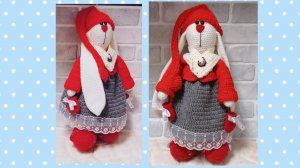 Как связать зайку тильда Брусничка