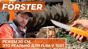 Мульчер Forster FLIM V 150. Обзор в работе на минипогрузчике