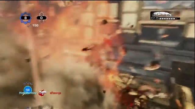 Gears of War 3- King of the Hill on Drydock-First game! смотреть онлайн