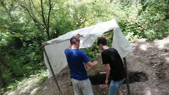 Построили баню [ 2 часть ] | Засыпали песок. смотреть онлайн