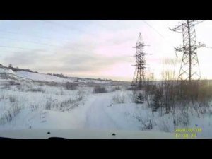 Renault Duster зимой в поле