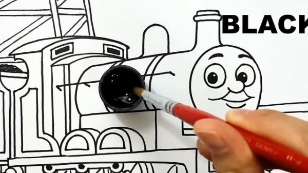 THOMAS & FRIENDS Engines & Trains . Drawing and Coloring Compliation | Tim Tim TV