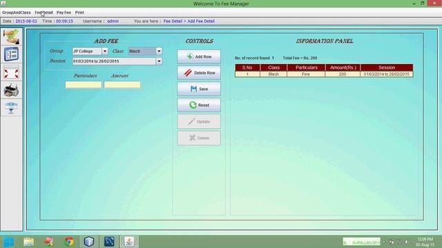Java Standalone Project : Fee Manager (Java Swing+Mysql+ jasper Report) смотреть онлайн