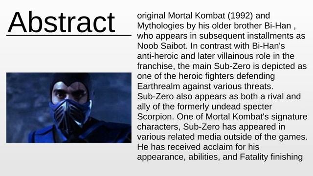 Sub-Zero (Mortal Kombat) As Fast As Possible смотреть онлайн