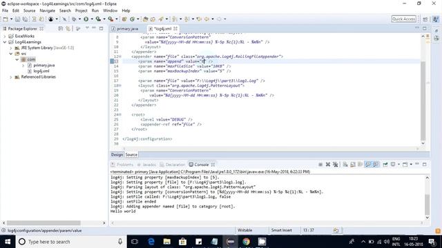 log4j writing to file part -3 смотреть онлайн