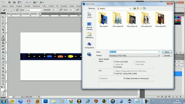 Como fazer um tema para msn no Photoshop cs5 смотреть онлайн