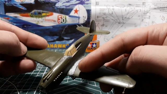 Сборка модели - P-40B Tomahawk (ZVEZDA) смотреть онлайн