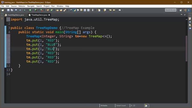 TreeMap in java collections framework tutorial-35 смотреть онлайн