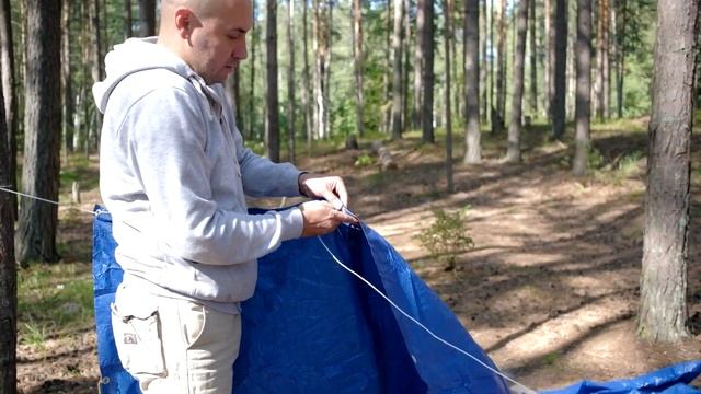 Как правильно натянуть тент смотреть онлайн