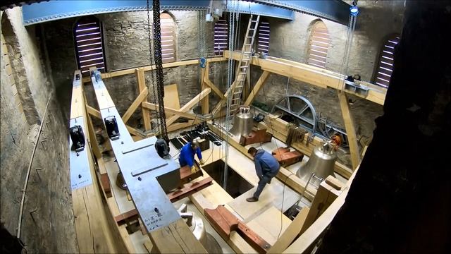 Montage Des Glockenstuhles Und Der Glocken  - St  Johannes Salzkotten - November 2017