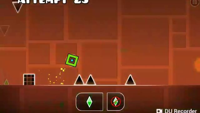Проходим игру geometry dash. 4 уровень. смотреть онлайн