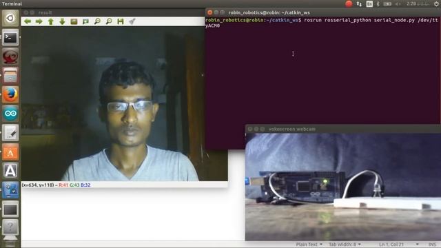 Face detection with OPENCV,ROS and ARDUINO -new смотреть онлайн