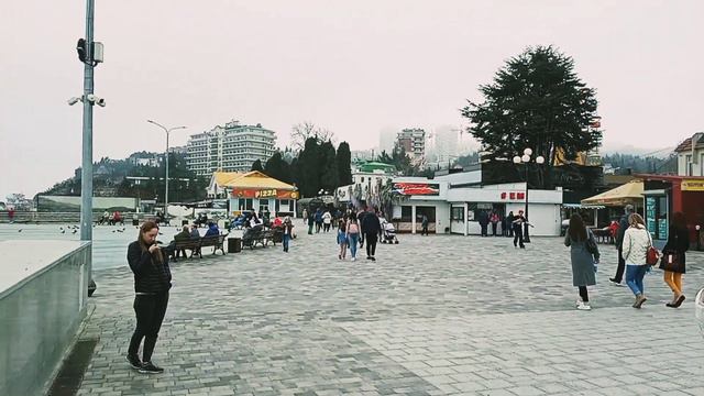 Крым Алушта набережная 24 марта 2023 смотреть онлайн