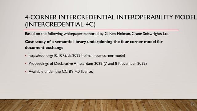 Internet Credential Architecture Reference Model 0.69 ft. InterCredential 4-Corner Interop Model смотреть онлайн