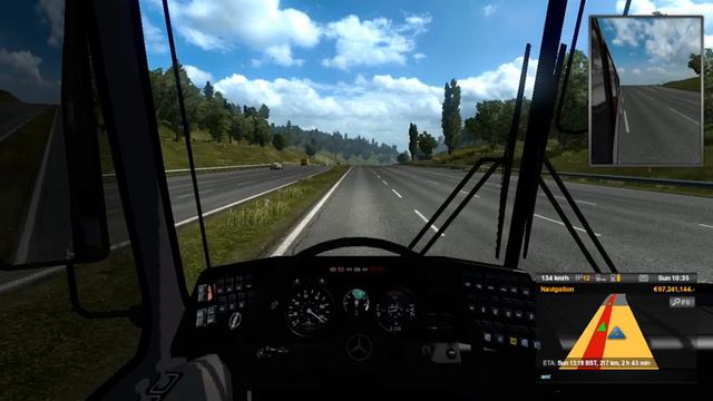 ETS2 / angry bus driver not control the over speed bus / crash with truck смотреть онлайн