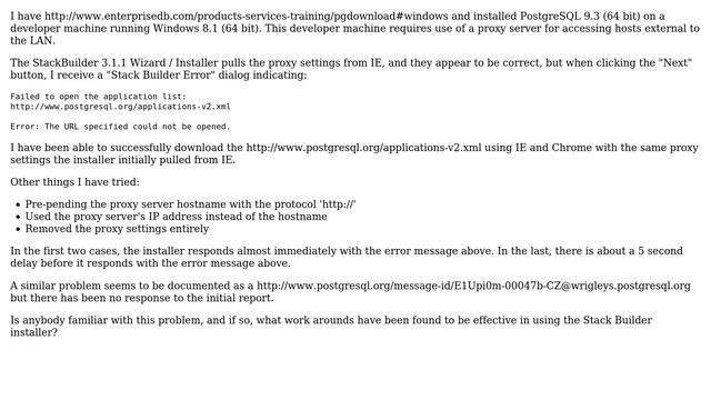 DevOps & SysAdmins: PostgreSQL Stack Builder Installation Proxy Setting on Windows (2 Solutions!!) смотреть онлайн
