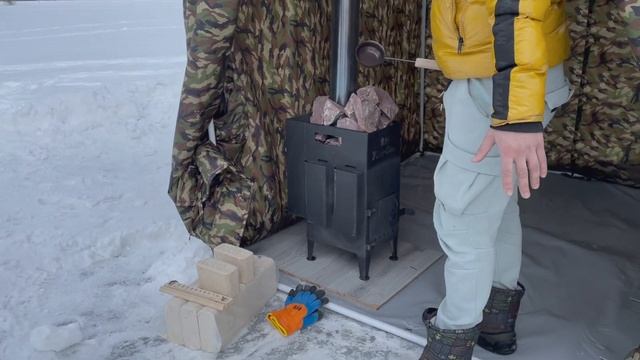 Мобильная баня. Палатка рыбака. Тактическая палатка. Тент-Опт смотреть онлайн