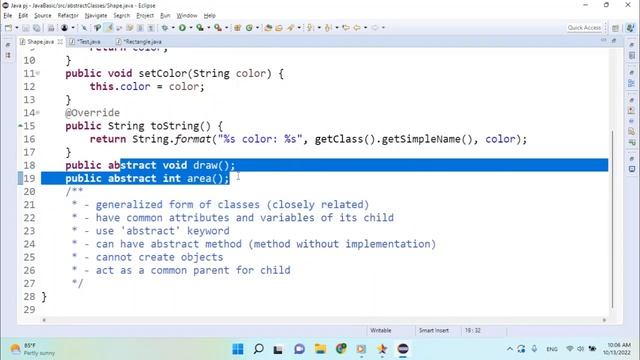 Java Basic 23 - OOP (Abstract Class and Abstract Method) смотреть онлайн