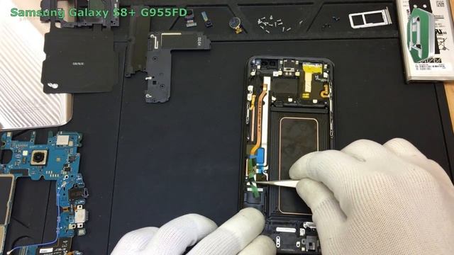 Замена дисплея (экрана) на Samsung Galaxy S8+ G955FD. Как разобрать Самсунг Galaxy S8+ смотреть онлайн