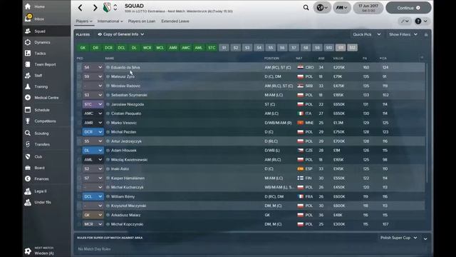 Legia Warsaw Team & Tactics Guide - Football Manager 2018 (FM18) смотреть онлайн