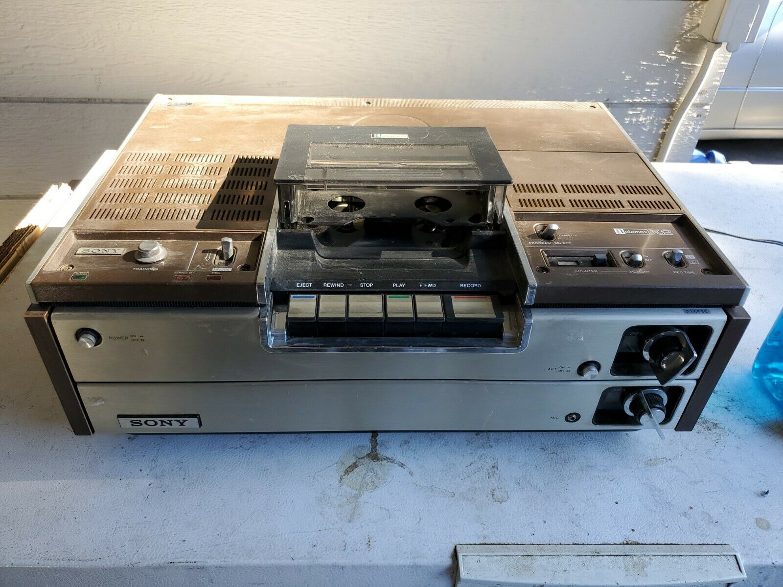 Sony SL-8200 Betamax Beta Video Cassette Recorder-выпуск -1977 год-видеомагнитофон JAPAN.
