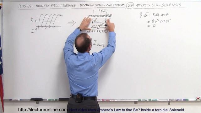 Physics 44 Magnetic Field Generated (27 of 28) Ampere's Law: Solenoid смотреть онлайн