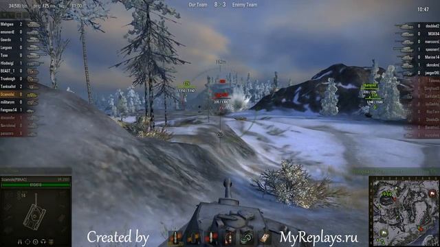 WOT: Arctic Region - VK 2801 - 3 frags - , Orlik's Medal смотреть онлайн