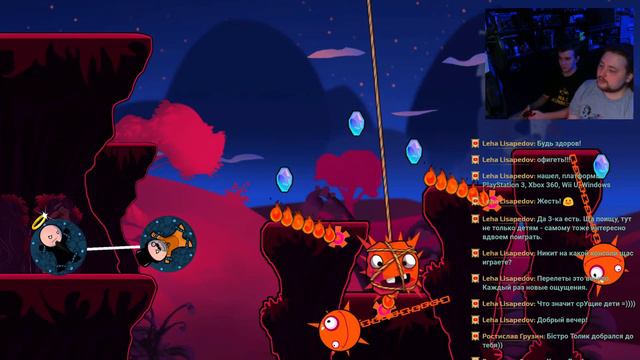Рвём с братом жопы...свои! Прохождение Cloudberry Kingdom (Уровни 1 - 80) смотреть онлайн
