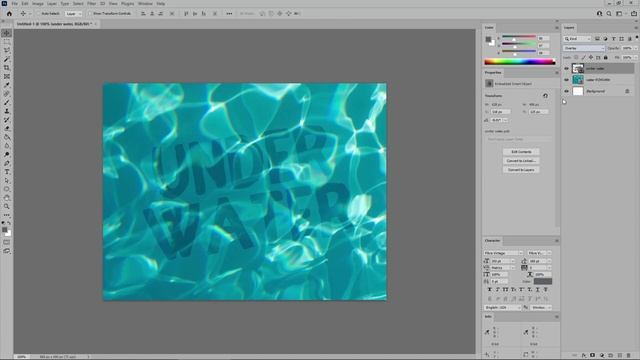 Create an Underwater Text Effect in Photoshop Tutorial смотреть онлайн