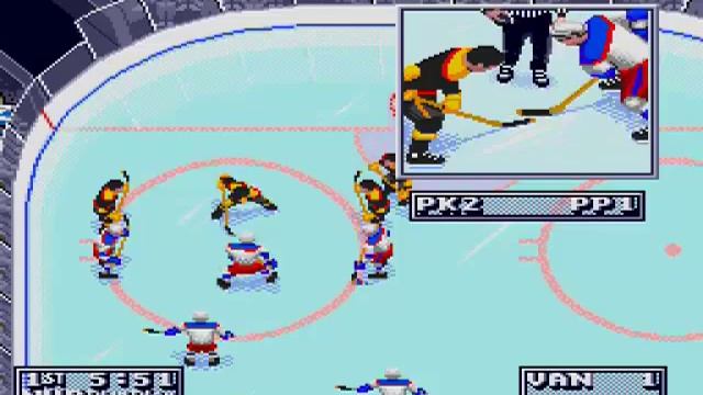 NHL 95 (Sega Genesis) Demo Gameplay (1st Period) смотреть онлайн
