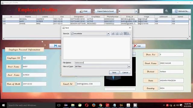 Read data from database and write to excel by using java| Swing GUI смотреть онлайн