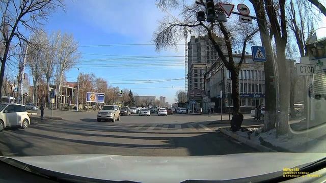 Кыргызстан. Поездка по Бишкеку 1 февраля 2023 года. Бишкек из окна автомобиля. @autotravel7131 смотреть онлайн
