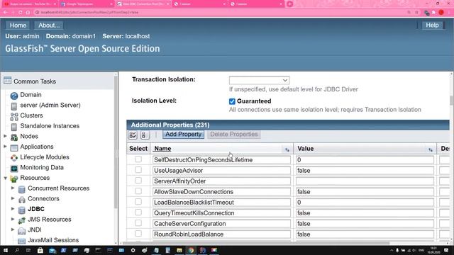 Connection Pooling with Spring in GlassFish смотреть онлайн