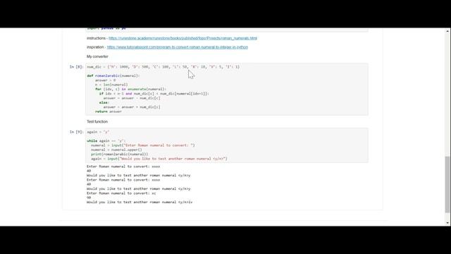 A short Roman Numeral to Arabic converter written in Python смотреть онлайн