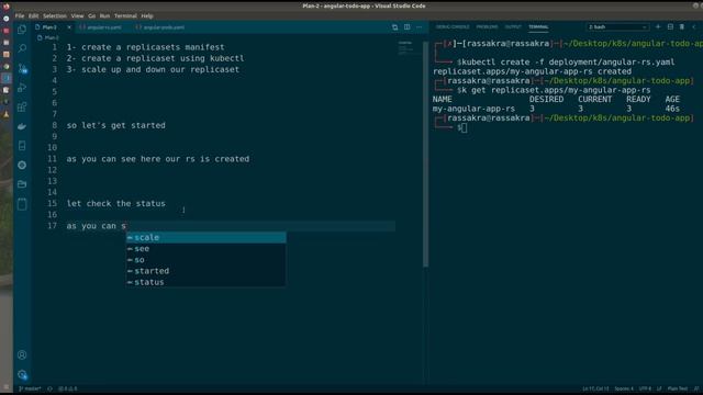 Deploy Angular application using Kubernetes ReplicaSet смотреть онлайн