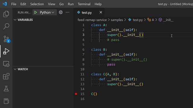 Python: Calling parent constructor with multiple inheritance смотреть онлайн