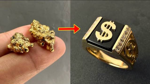 Making 18k Gold Ring - Handmade Gold Ring