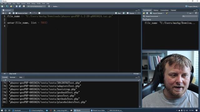 Unzip a tar.gz file with Untar using R/RStudio смотреть онлайн