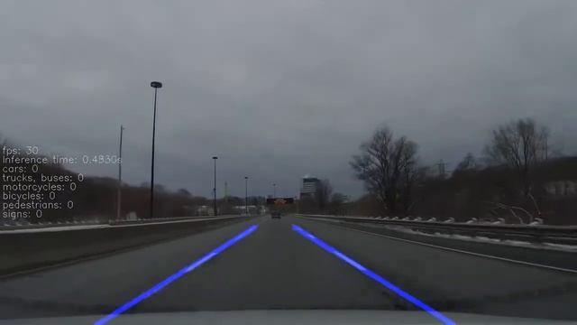 Detecting lanes and vehicles in freeway traffic with Python, PyTorch and OpenCV смотреть онлайн