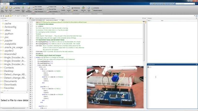 MATLAB to ARDUINO Connection and Angle Encoding Script смотреть онлайн
