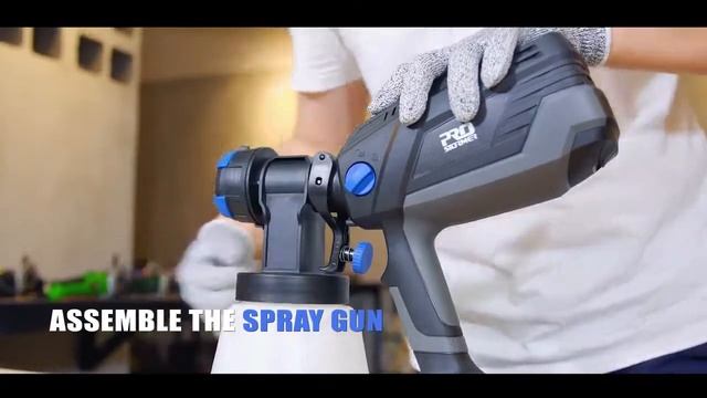 ?? Электрический распылитель PROSTORMER 1000мл HVLP смотреть онлайн