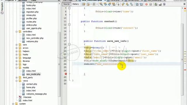 011 bangla codeigniter framework tutorial With project Create New Model and send data to DB смотреть онлайн