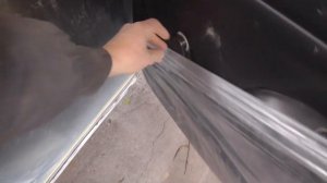 Toyota Probox, перекрас порогов.