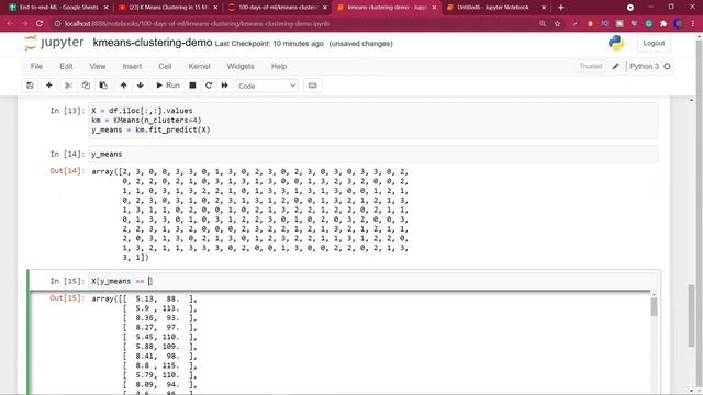 67 02 K Means Clustering Algorithm in Python Practical Example Student Clustering Example skl смотреть онлайн