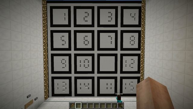 Minecraft - логическая игра "Пятнашки" смотреть онлайн