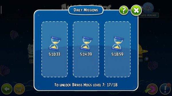 Angry Birds Space | How to open brass hogs' levels?(by missions)